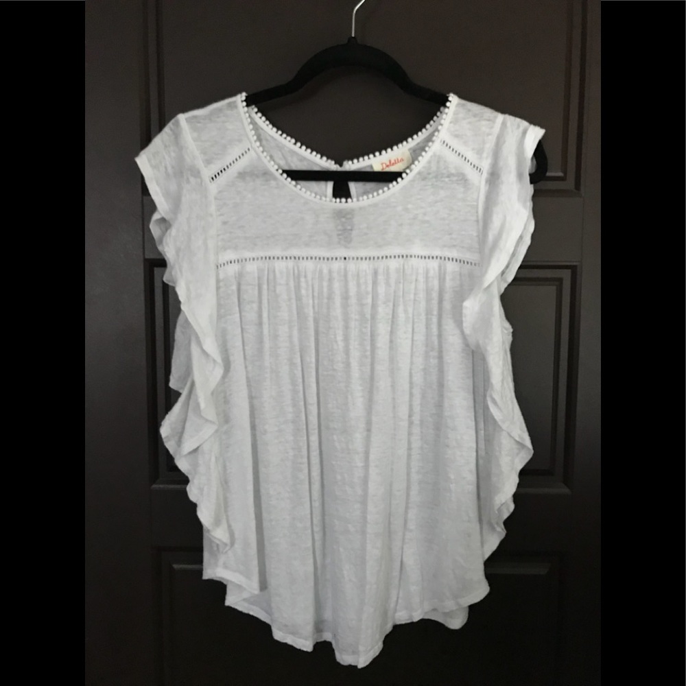 Anthropologie Deletta White Shirt